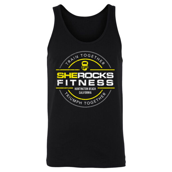 SHE ROCKS - TRIUMPH TOGETHER - UNISEX (OVERSIZED) TANK TOP - BLACK - C6UZ5N Thumbnail