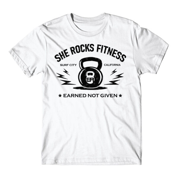 SHE ROCKS - EARNED NOT GIVEN - UNISEX (OVERSIZED) T-SHIRT - WHITE - U5KYBP Thumbnail