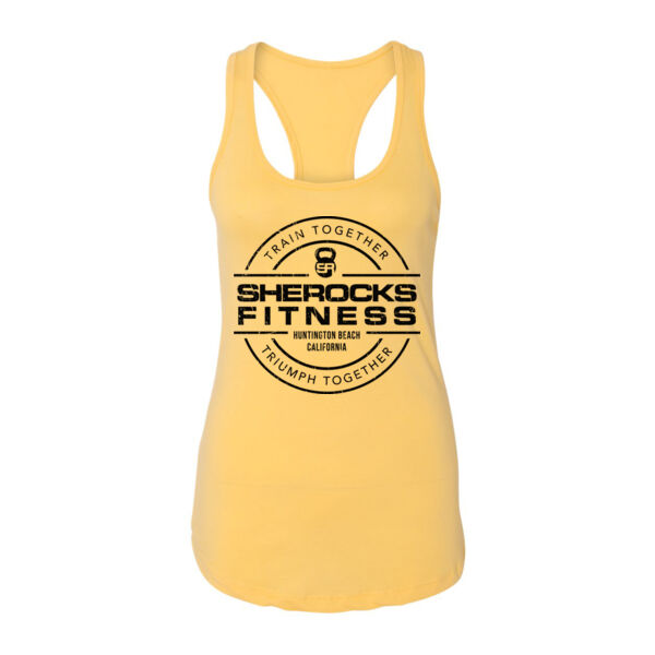 SHE ROCKS - TRIUMPH TOGETHER - WOMEN'S FITTED TANK TOP - BANANA CREAM - $WHEPVT$ Thumbnail